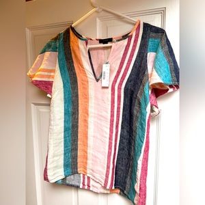 NWT J. Crew multi color tunic size 00
